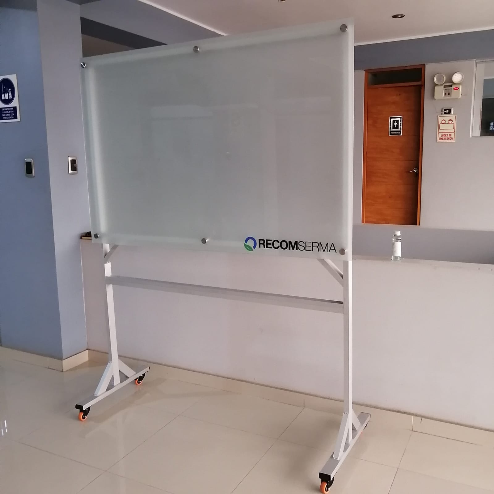 Pizarra de Vidrio Móvil